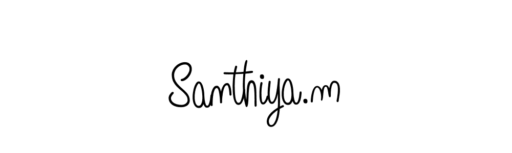 Once you've used our free online signature maker to create your best signature Angelique-Rose-font-FFP style, it's time to enjoy all of the benefits that Santhiya.m name signing documents. Santhiya.m signature style 5 images and pictures png