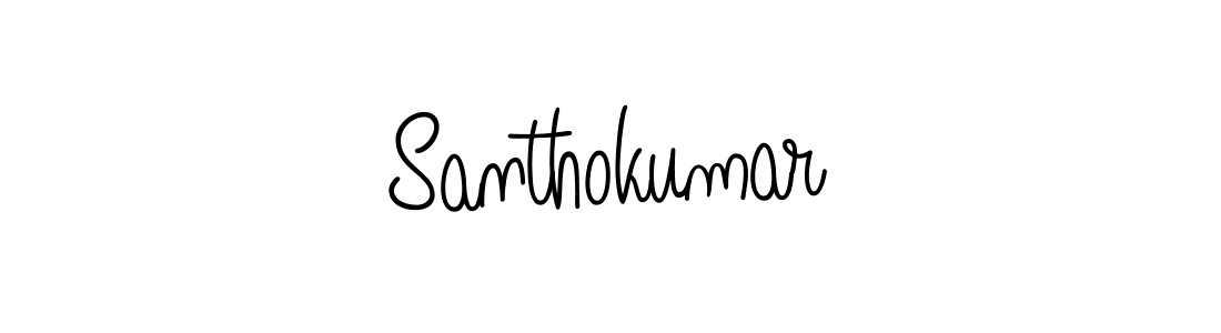 How to Draw Santhokumar signature style? Angelique-Rose-font-FFP is a latest design signature styles for name Santhokumar. Santhokumar signature style 5 images and pictures png