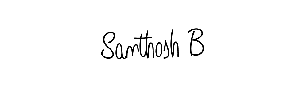 It looks lik you need a new signature style for name Santhosh B. Design unique handwritten (Angelique-Rose-font-FFP) signature with our free signature maker in just a few clicks. Santhosh B signature style 5 images and pictures png