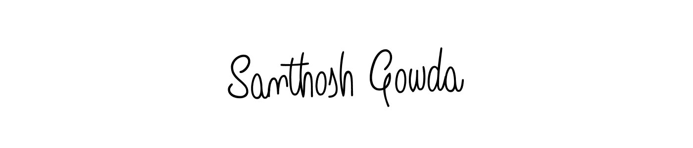 Make a beautiful signature design for name Santhosh Gowda. Use this online signature maker to create a handwritten signature for free. Santhosh Gowda signature style 5 images and pictures png