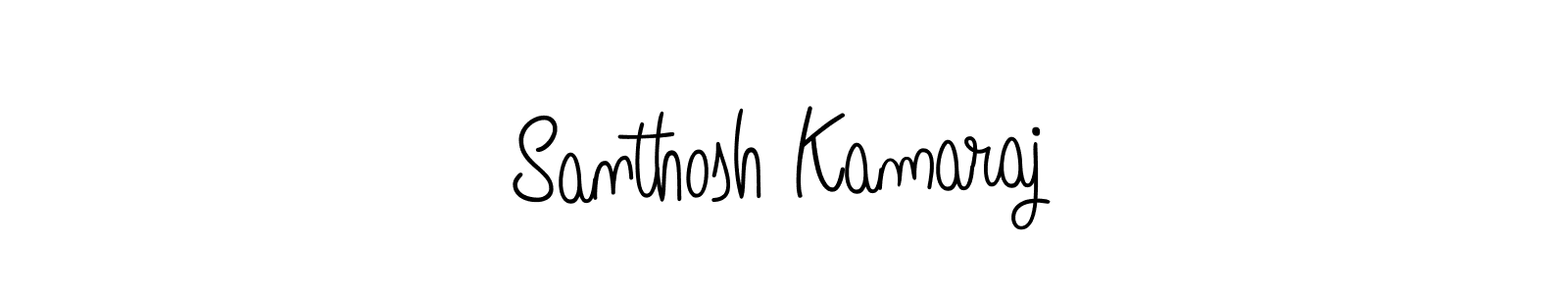 if you are searching for the best signature style for your name Santhosh Kamaraj. so please give up your signature search. here we have designed multiple signature styles  using Angelique-Rose-font-FFP. Santhosh Kamaraj signature style 5 images and pictures png