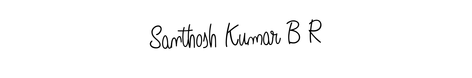 Angelique-Rose-font-FFP is a professional signature style that is perfect for those who want to add a touch of class to their signature. It is also a great choice for those who want to make their signature more unique. Get Santhosh Kumar B R name to fancy signature for free. Santhosh Kumar B R signature style 5 images and pictures png