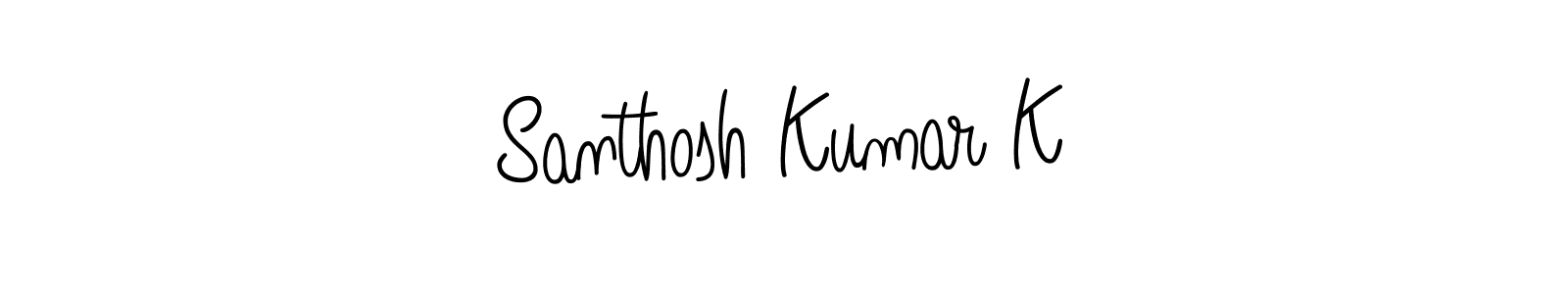You can use this online signature creator to create a handwritten signature for the name Santhosh Kumar K. This is the best online autograph maker. Santhosh Kumar K signature style 5 images and pictures png