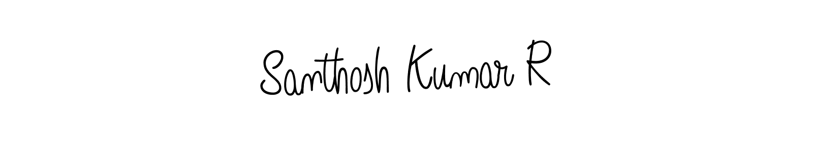 Also we have Santhosh Kumar R name is the best signature style. Create professional handwritten signature collection using Angelique-Rose-font-FFP autograph style. Santhosh Kumar R signature style 5 images and pictures png