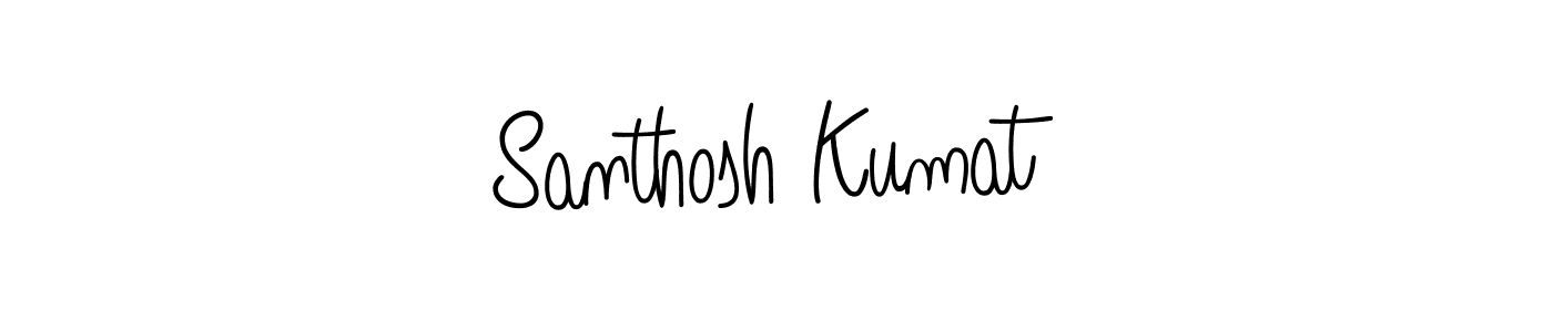 You can use this online signature creator to create a handwritten signature for the name Santhosh Kumat. This is the best online autograph maker. Santhosh Kumat signature style 5 images and pictures png