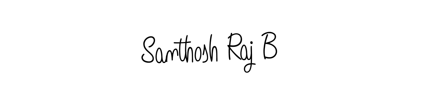 Design your own signature with our free online signature maker. With this signature software, you can create a handwritten (Angelique-Rose-font-FFP) signature for name Santhosh Raj B. Santhosh Raj B signature style 5 images and pictures png