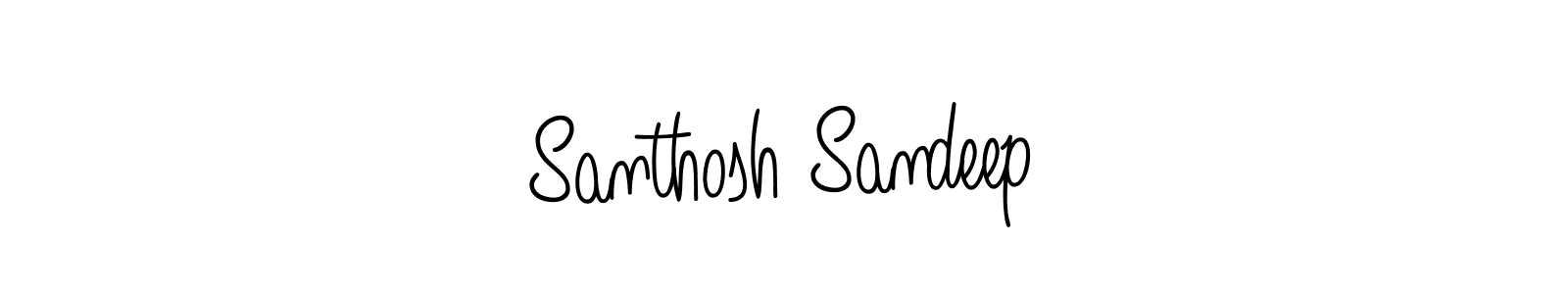 How to Draw Santhosh Sandeep signature style? Angelique-Rose-font-FFP is a latest design signature styles for name Santhosh Sandeep. Santhosh Sandeep signature style 5 images and pictures png