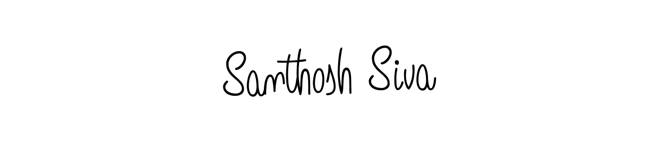 How to make Santhosh Siva name signature. Use Angelique-Rose-font-FFP style for creating short signs online. This is the latest handwritten sign. Santhosh Siva signature style 5 images and pictures png