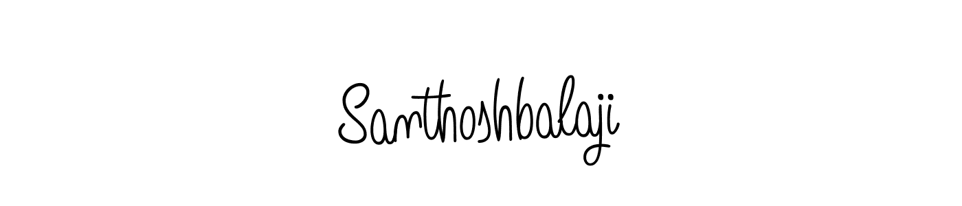 How to Draw Santhoshbalaji signature style? Angelique-Rose-font-FFP is a latest design signature styles for name Santhoshbalaji. Santhoshbalaji signature style 5 images and pictures png