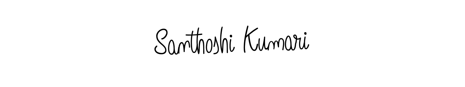 Create a beautiful signature design for name Santhoshi Kumari. With this signature (Angelique-Rose-font-FFP) fonts, you can make a handwritten signature for free. Santhoshi Kumari signature style 5 images and pictures png