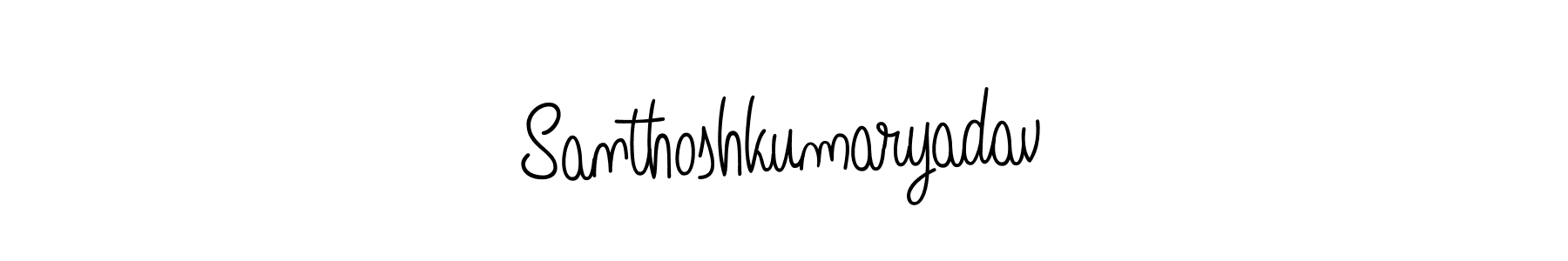 How to make Santhoshkumaryadav signature? Angelique-Rose-font-FFP is a professional autograph style. Create handwritten signature for Santhoshkumaryadav name. Santhoshkumaryadav signature style 5 images and pictures png