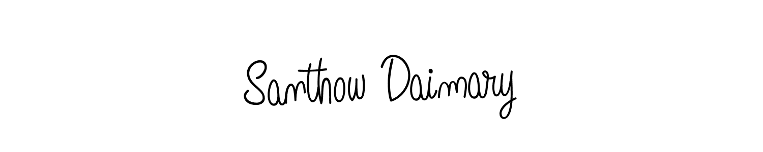 Angelique-Rose-font-FFP is a professional signature style that is perfect for those who want to add a touch of class to their signature. It is also a great choice for those who want to make their signature more unique. Get Santhow Daimary name to fancy signature for free. Santhow Daimary signature style 5 images and pictures png
