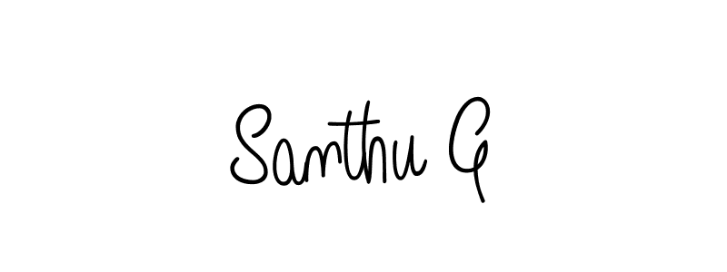 Make a beautiful signature design for name Santhu G. Use this online signature maker to create a handwritten signature for free. Santhu G signature style 5 images and pictures png