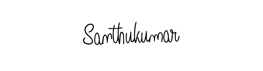 Make a beautiful signature design for name Santhukumar. With this signature (Angelique-Rose-font-FFP) style, you can create a handwritten signature for free. Santhukumar signature style 5 images and pictures png