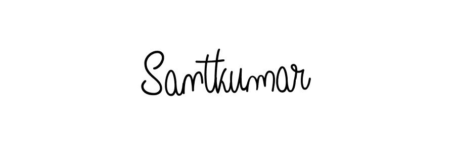 Use a signature maker to create a handwritten signature online. With this signature software, you can design (Angelique-Rose-font-FFP) your own signature for name Santkumar. Santkumar signature style 5 images and pictures png