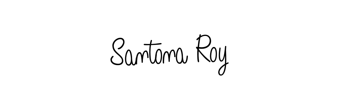 Design your own signature with our free online signature maker. With this signature software, you can create a handwritten (Angelique-Rose-font-FFP) signature for name Santona Roy. Santona Roy signature style 5 images and pictures png