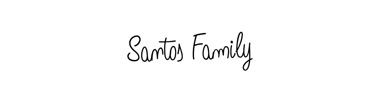 You should practise on your own different ways (Angelique-Rose-font-FFP) to write your name (Santos Family) in signature. don't let someone else do it for you. Santos Family signature style 5 images and pictures png