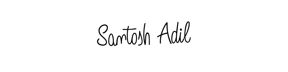 It looks lik you need a new signature style for name Santosh Adil. Design unique handwritten (Angelique-Rose-font-FFP) signature with our free signature maker in just a few clicks. Santosh Adil signature style 5 images and pictures png