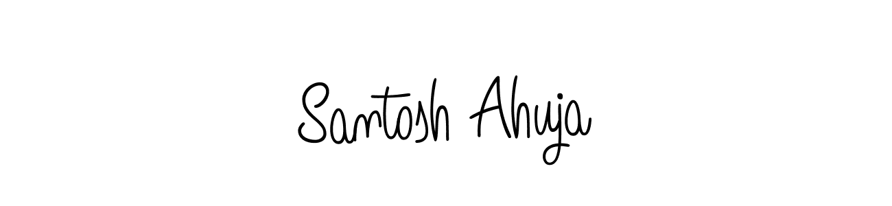 How to Draw Santosh Ahuja signature style? Angelique-Rose-font-FFP is a latest design signature styles for name Santosh Ahuja. Santosh Ahuja signature style 5 images and pictures png