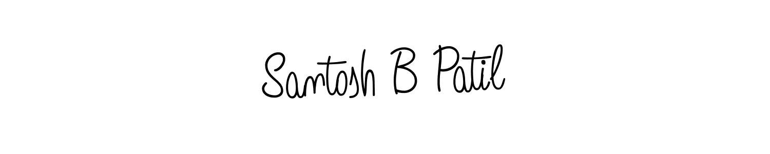 Angelique-Rose-font-FFP is a professional signature style that is perfect for those who want to add a touch of class to their signature. It is also a great choice for those who want to make their signature more unique. Get Santosh B Patil name to fancy signature for free. Santosh B Patil signature style 5 images and pictures png