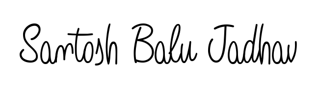 Also You can easily find your signature by using the search form. We will create Santosh Balu Jadhav name handwritten signature images for you free of cost using Angelique-Rose-font-FFP sign style. Santosh Balu Jadhav signature style 5 images and pictures png