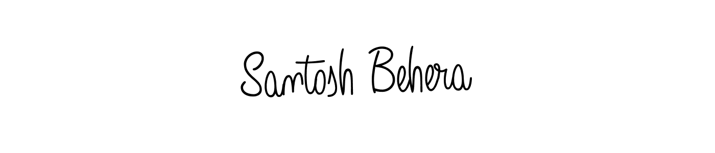 Make a beautiful signature design for name Santosh Behera. With this signature (Angelique-Rose-font-FFP) style, you can create a handwritten signature for free. Santosh Behera signature style 5 images and pictures png