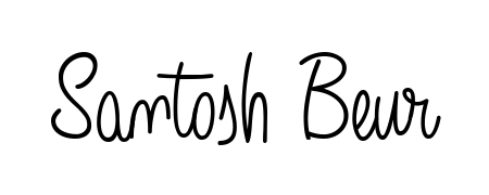 A classic penmanship look for Santosh Beur. The Angelique-Rose-font-FFP font brings timeless elegance and confidence to every signed document. Santosh Beur signature style 5 images and pictures png
