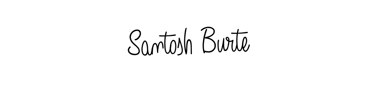 Make a beautiful signature design for name Santosh Burte. Use this online signature maker to create a handwritten signature for free. Santosh Burte signature style 5 images and pictures png