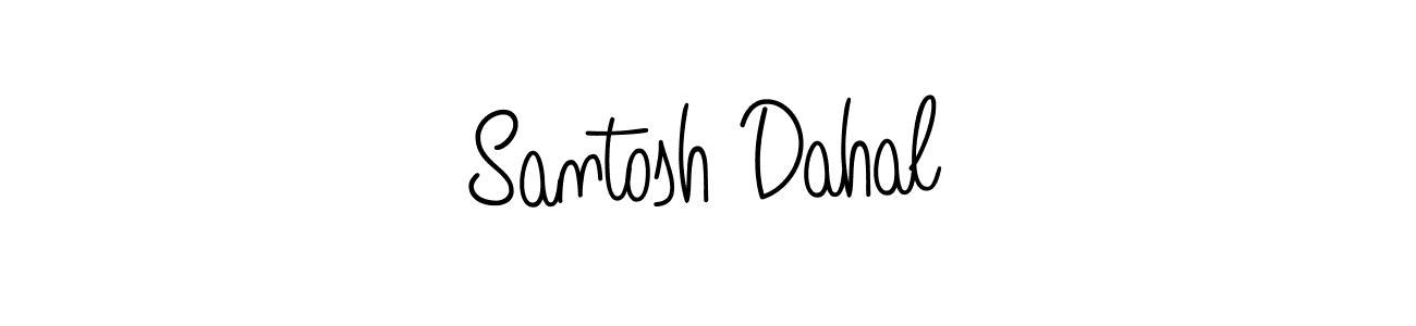 How to make Santosh Dahal signature? Angelique-Rose-font-FFP is a professional autograph style. Create handwritten signature for Santosh Dahal name. Santosh Dahal signature style 5 images and pictures png