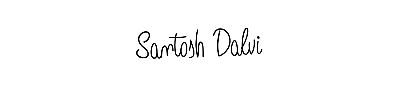 Use a signature maker to create a handwritten signature online. With this signature software, you can design (Angelique-Rose-font-FFP) your own signature for name Santosh Dalvi. Santosh Dalvi signature style 5 images and pictures png