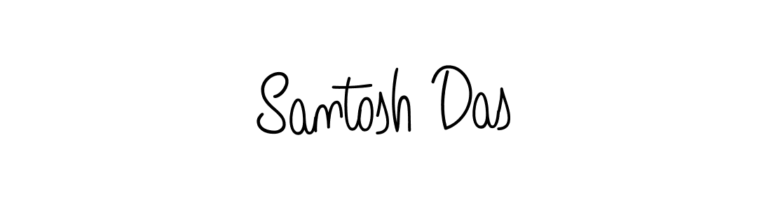 How to make Santosh Das name signature. Use Angelique-Rose-font-FFP style for creating short signs online. This is the latest handwritten sign. Santosh Das signature style 5 images and pictures png