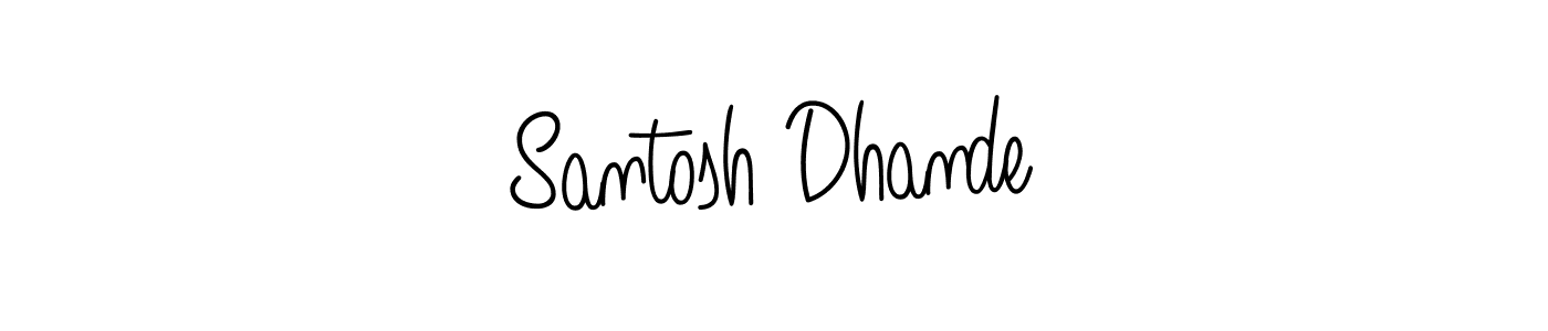 How to make Santosh Dhande signature? Angelique-Rose-font-FFP is a professional autograph style. Create handwritten signature for Santosh Dhande name. Santosh Dhande signature style 5 images and pictures png