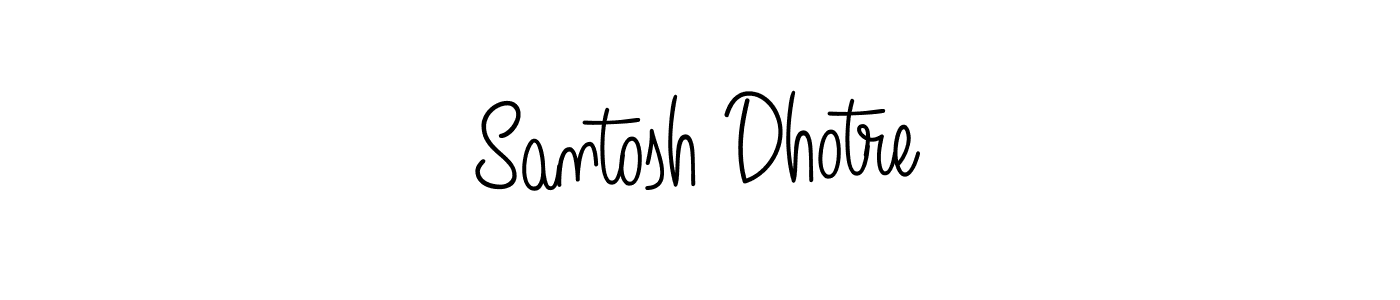 How to Draw Santosh Dhotre signature style? Angelique-Rose-font-FFP is a latest design signature styles for name Santosh Dhotre. Santosh Dhotre signature style 5 images and pictures png