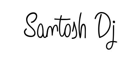 Santosh Dj stylish signature style. Best Handwritten Sign (Angelique-Rose-font-FFP) for my name. Handwritten Signature Collection Ideas for my name Santosh Dj. Santosh Dj signature style 5 images and pictures png