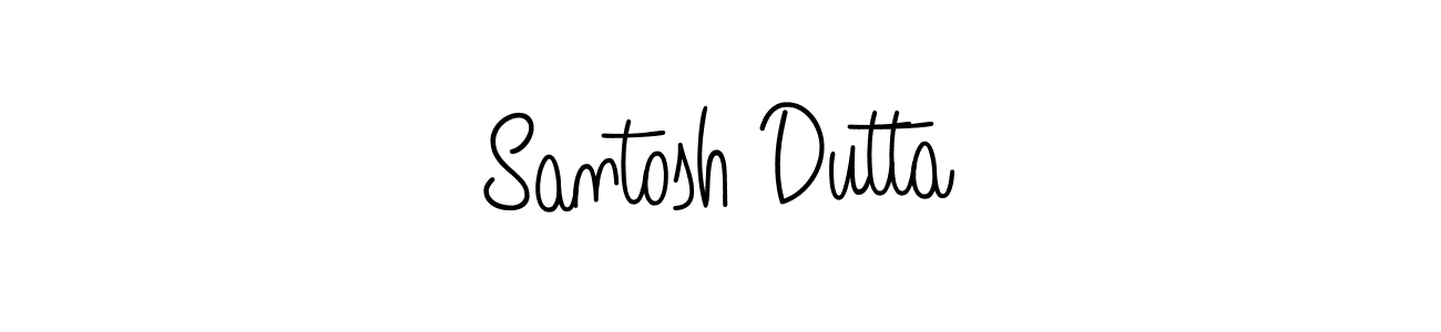 Design your own signature with our free online signature maker. With this signature software, you can create a handwritten (Angelique-Rose-font-FFP) signature for name Santosh Dutta. Santosh Dutta signature style 5 images and pictures png