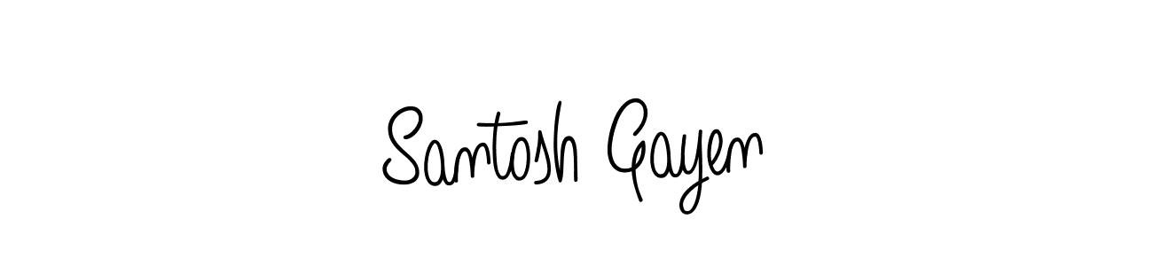 Create a beautiful signature design for name Santosh Gayen. With this signature (Angelique-Rose-font-FFP) fonts, you can make a handwritten signature for free. Santosh Gayen signature style 5 images and pictures png