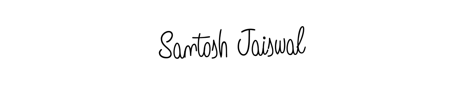 Create a beautiful signature design for name Santosh Jaiswal. With this signature (Angelique-Rose-font-FFP) fonts, you can make a handwritten signature for free. Santosh Jaiswal signature style 5 images and pictures png