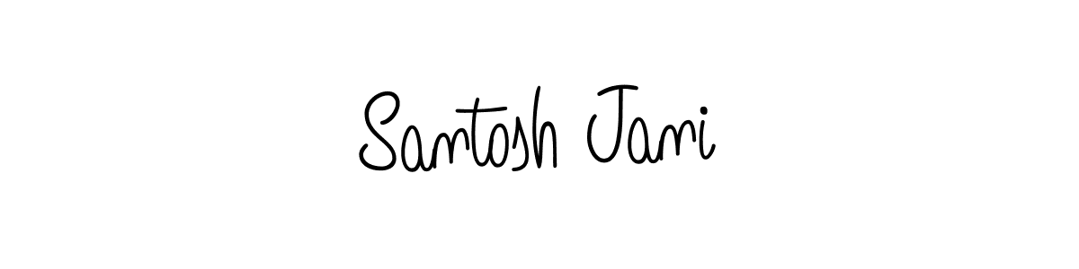 Also You can easily find your signature by using the search form. We will create Santosh Jani name handwritten signature images for you free of cost using Angelique-Rose-font-FFP sign style. Santosh Jani signature style 5 images and pictures png