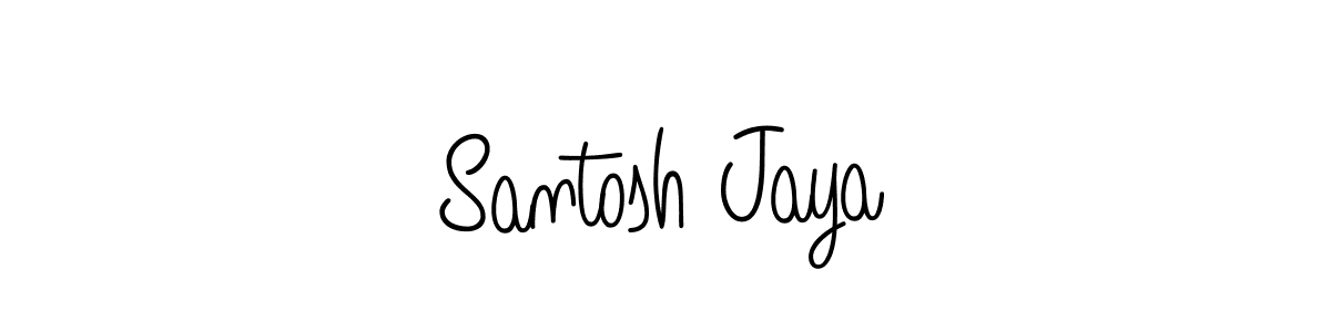 Make a beautiful signature design for name Santosh Jaya. Use this online signature maker to create a handwritten signature for free. Santosh Jaya signature style 5 images and pictures png