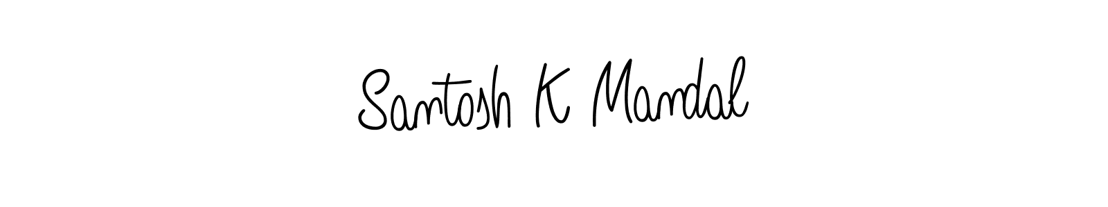 Make a short Santosh K Mandal signature style. Manage your documents anywhere anytime using Angelique-Rose-font-FFP. Create and add eSignatures, submit forms, share and send files easily. Santosh K Mandal signature style 5 images and pictures png