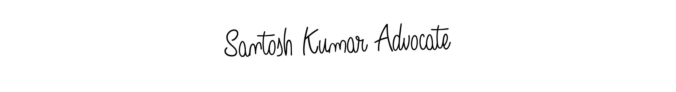 The best way (Angelique-Rose-font-FFP) to make a short signature is to pick only two or three words in your name. The name Santosh Kumar Advocate include a total of six letters. For converting this name. Santosh Kumar Advocate signature style 5 images and pictures png