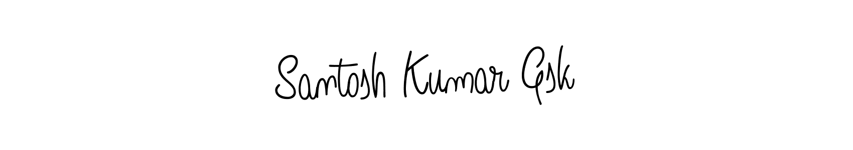 Make a beautiful signature design for name Santosh Kumar Gsk. Use this online signature maker to create a handwritten signature for free. Santosh Kumar Gsk signature style 5 images and pictures png