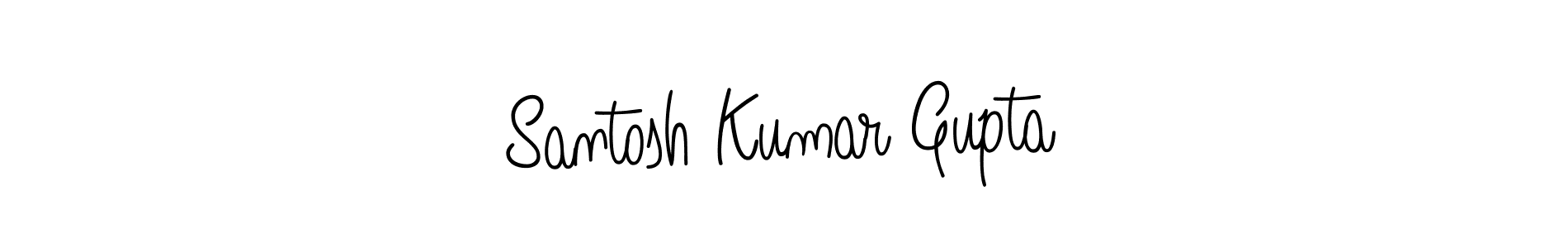 Design your own signature with our free online signature maker. With this signature software, you can create a handwritten (Angelique-Rose-font-FFP) signature for name Santosh Kumar Gupta. Santosh Kumar Gupta signature style 5 images and pictures png