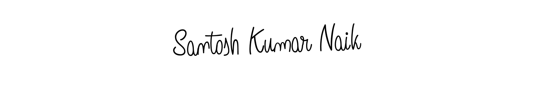 Make a beautiful signature design for name Santosh Kumar Naik. With this signature (Angelique-Rose-font-FFP) style, you can create a handwritten signature for free. Santosh Kumar Naik signature style 5 images and pictures png