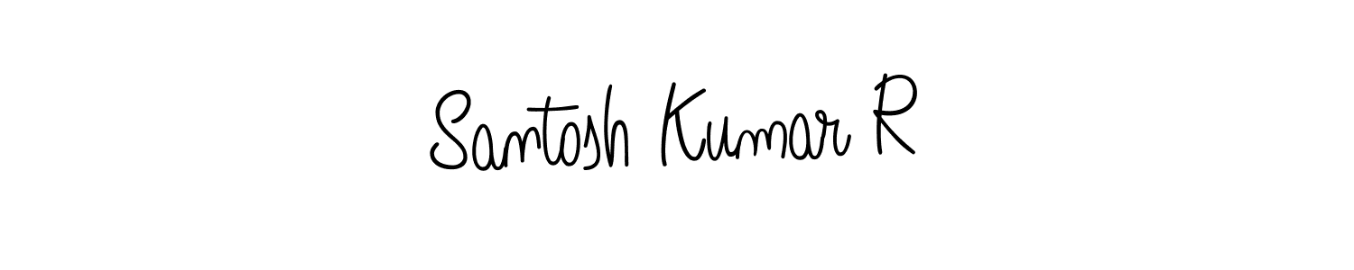 Make a beautiful signature design for name Santosh Kumar R. Use this online signature maker to create a handwritten signature for free. Santosh Kumar R signature style 5 images and pictures png