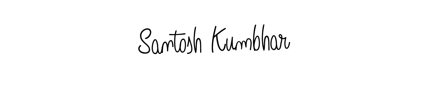 Once you've used our free online signature maker to create your best signature Angelique-Rose-font-FFP style, it's time to enjoy all of the benefits that Santosh Kumbhar name signing documents. Santosh Kumbhar signature style 5 images and pictures png