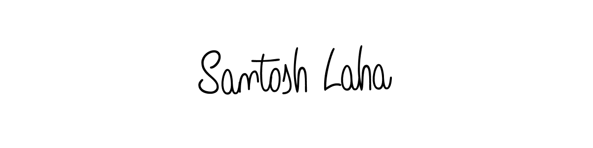 Make a beautiful signature design for name Santosh Laha. Use this online signature maker to create a handwritten signature for free. Santosh Laha signature style 5 images and pictures png