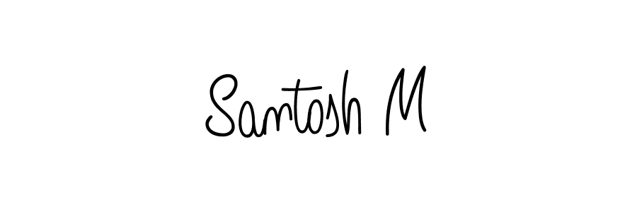 How to make Santosh M signature? Angelique-Rose-font-FFP is a professional autograph style. Create handwritten signature for Santosh M name. Santosh M signature style 5 images and pictures png
