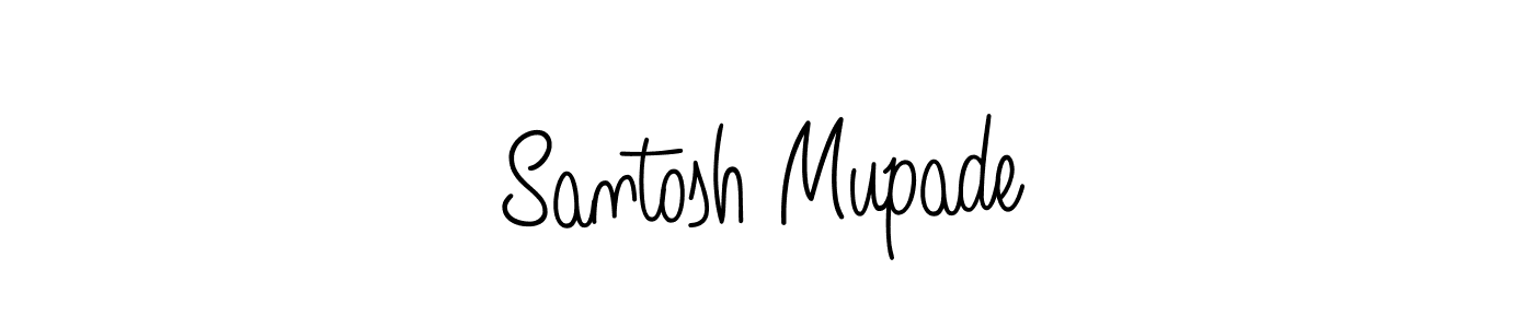 Santosh Mupade stylish signature style. Best Handwritten Sign (Angelique-Rose-font-FFP) for my name. Handwritten Signature Collection Ideas for my name Santosh Mupade. Santosh Mupade signature style 5 images and pictures png