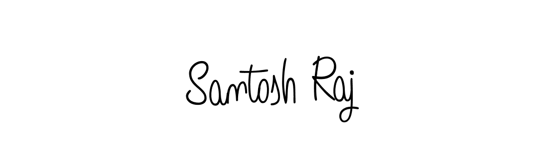 Create a beautiful signature design for name Santosh Raj. With this signature (Angelique-Rose-font-FFP) fonts, you can make a handwritten signature for free. Santosh Raj signature style 5 images and pictures png